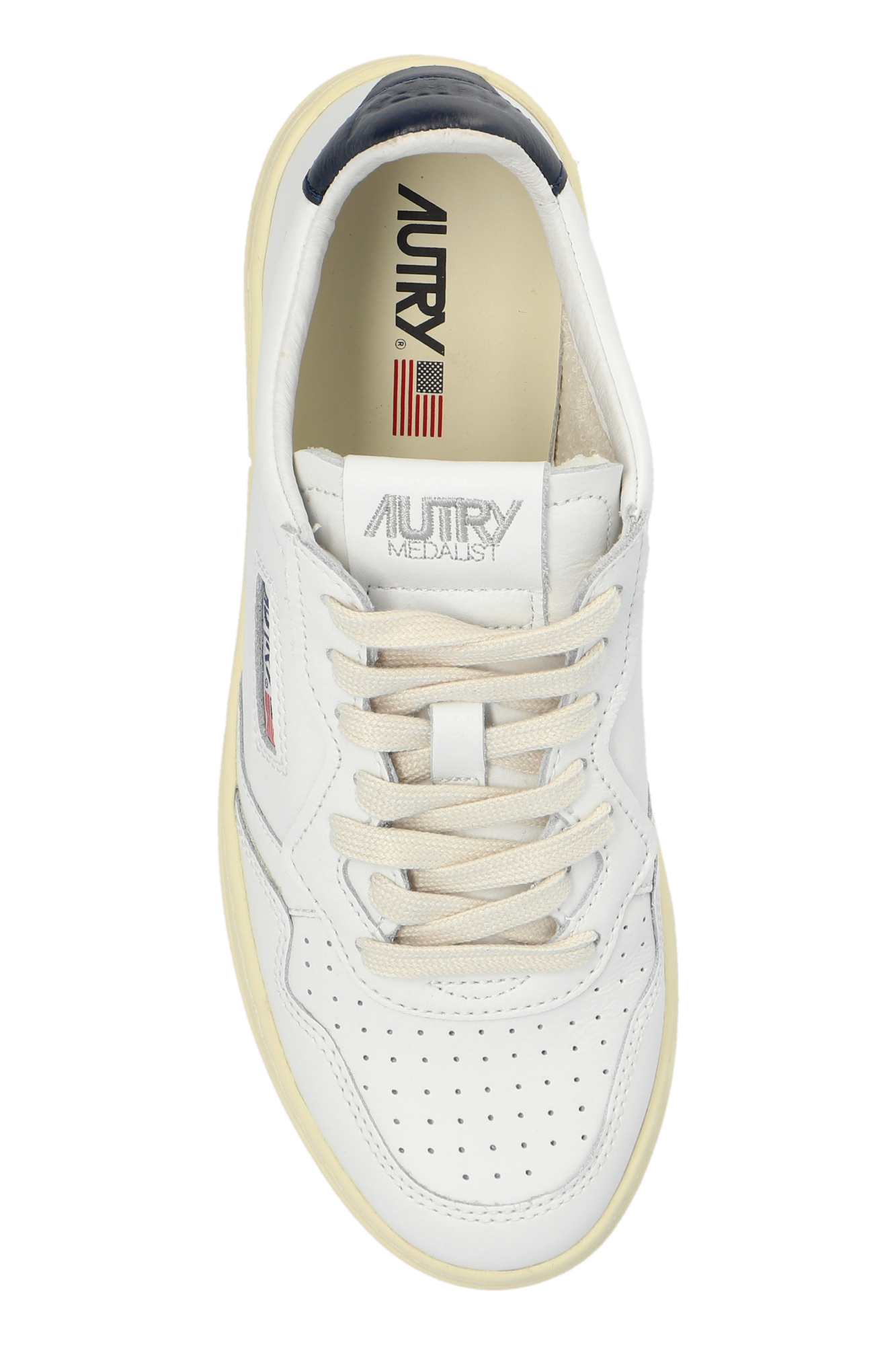 スニーカー AUTRY SS25 \"MEDALIST LOW\" WOMAN SNEAKERS (AULW WB56 WHITE) Autry Medalist Low Sneakers In White And Mountain Leather
